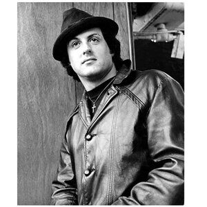 Vintage Rocky Balboa Leather Jacket Bonds Fifth Avenue Size 46 Black